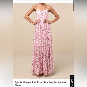 NWT lulus floral wedding guest dress